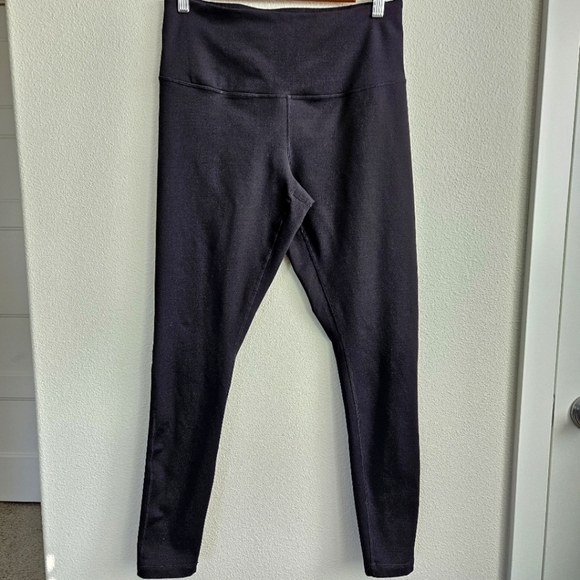 Zella Black High-Waisted Leggings, Size Large - Picture 1 of 4